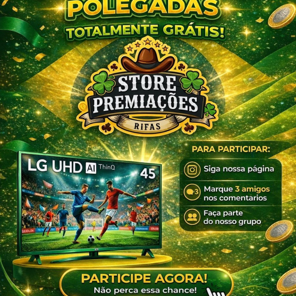 SORTEIO SMART TV 45 GRATIS